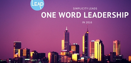 Choose your one leadership word.